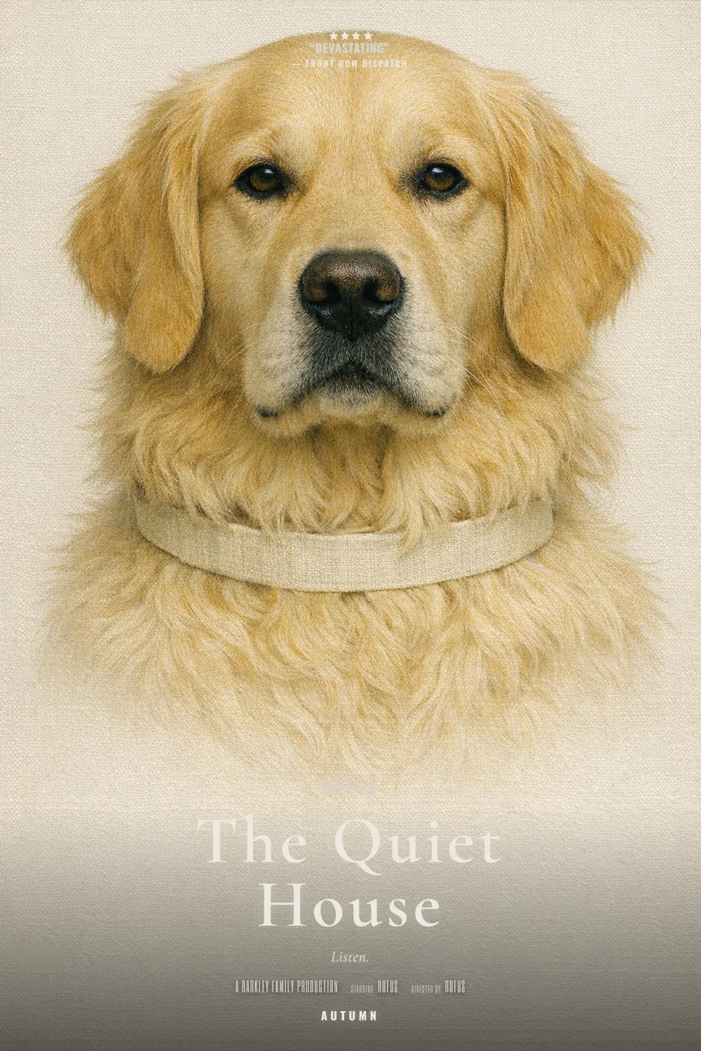 Rufus as the lead of a Arthouse Quiet 2018 poster: undefined