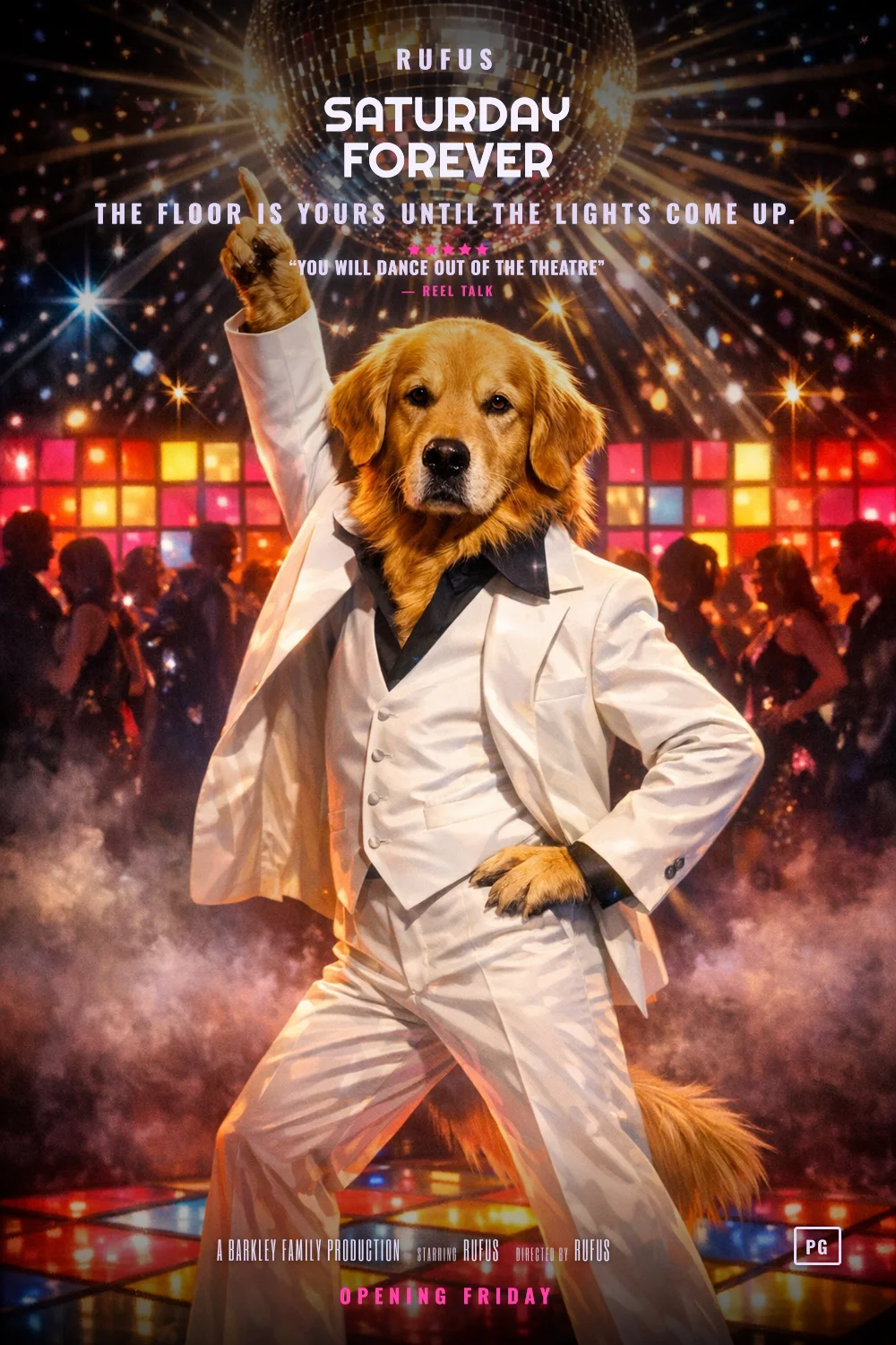Rufus as the lead of a Disco Night 1977 poster: undefined