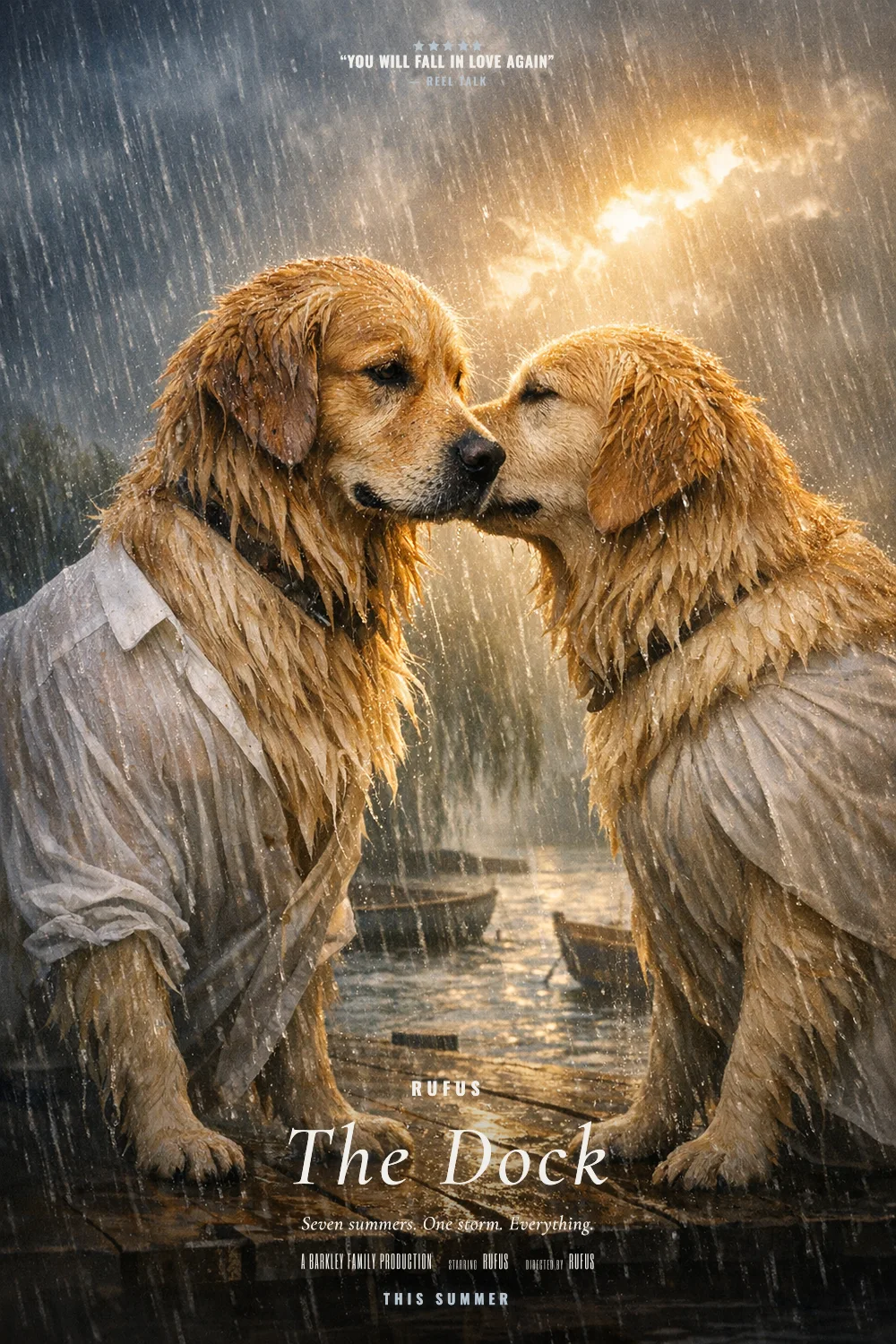 Rufus as the lead of a Rain Kiss 2004 poster: undefined