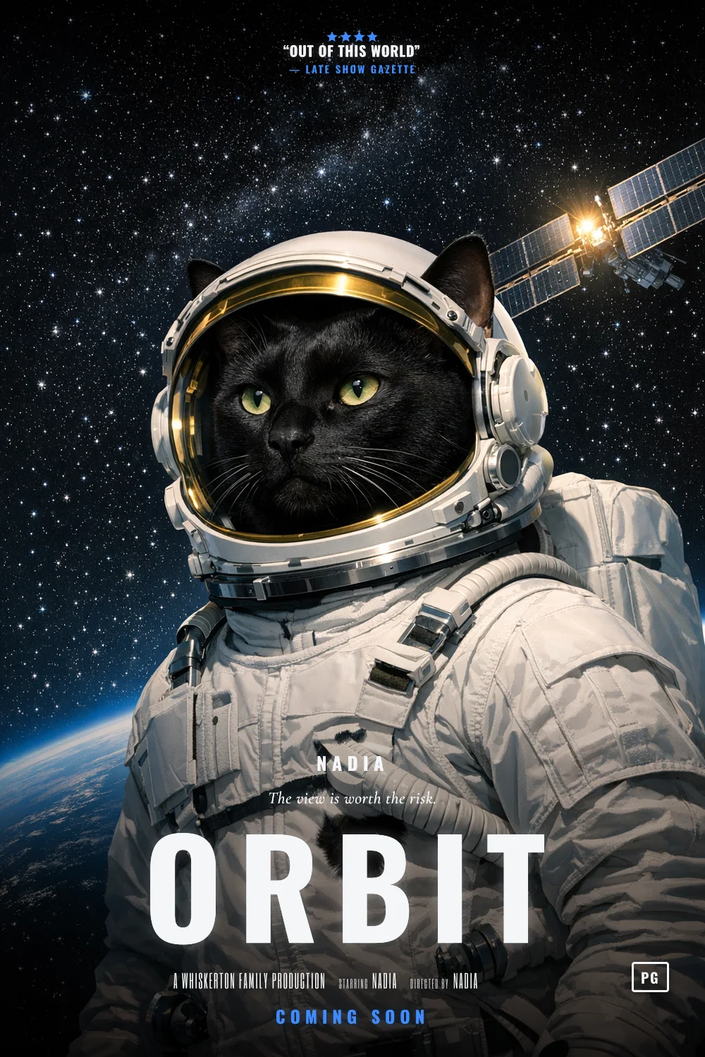 Nadia as the lead of a Space Suit poster: undefined