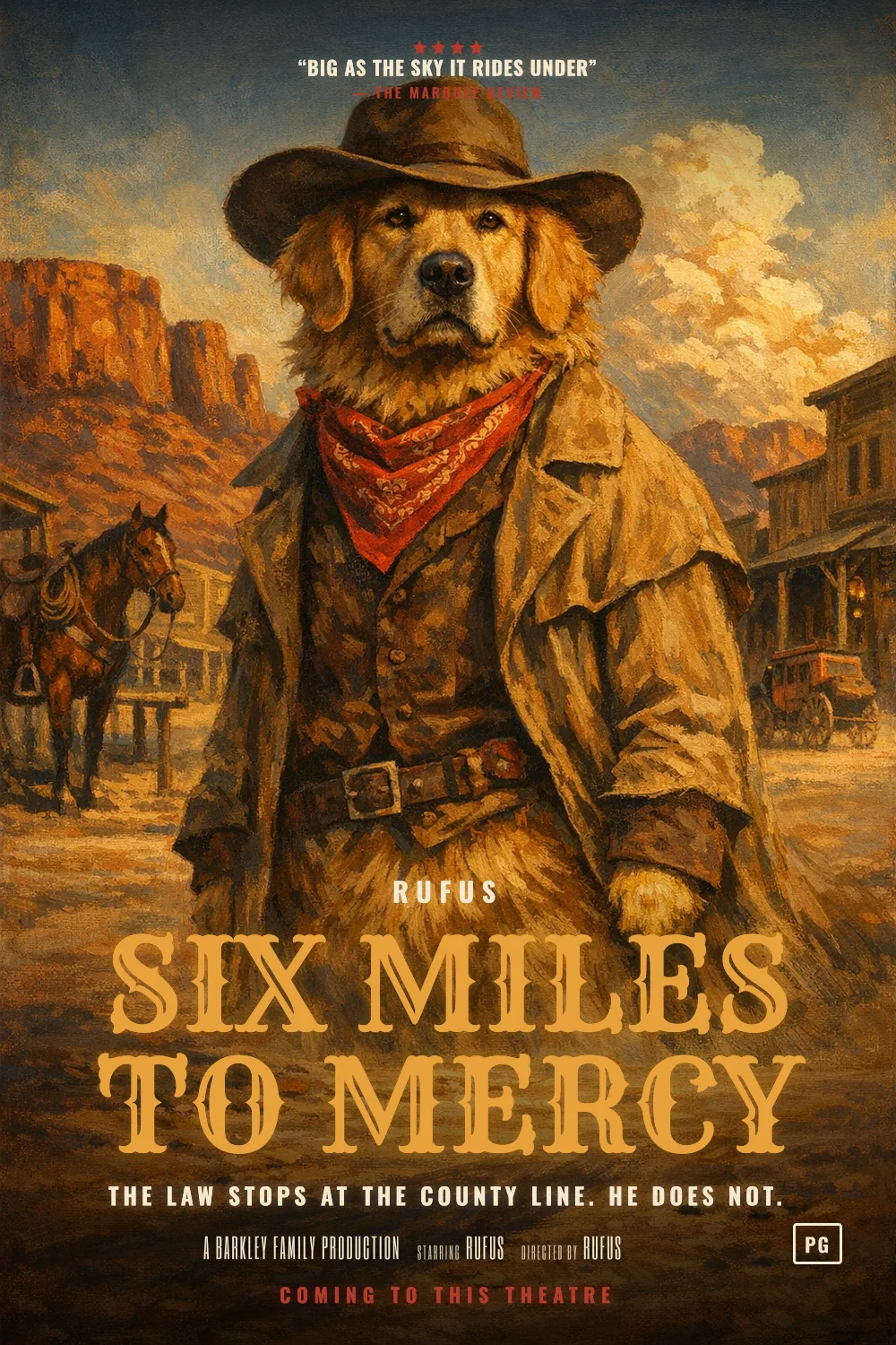 Rufus as the lead of a The Western 1959 poster: undefined
